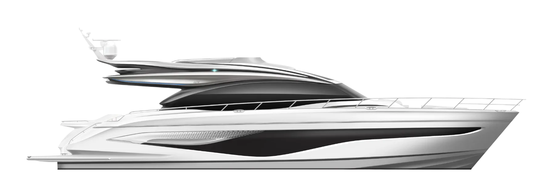 Princess S72 yacht render