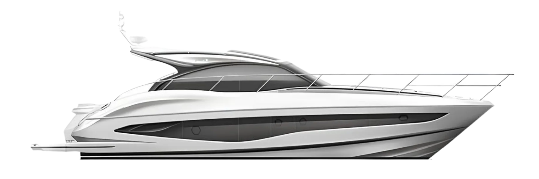 Princess V50 Open yacht render